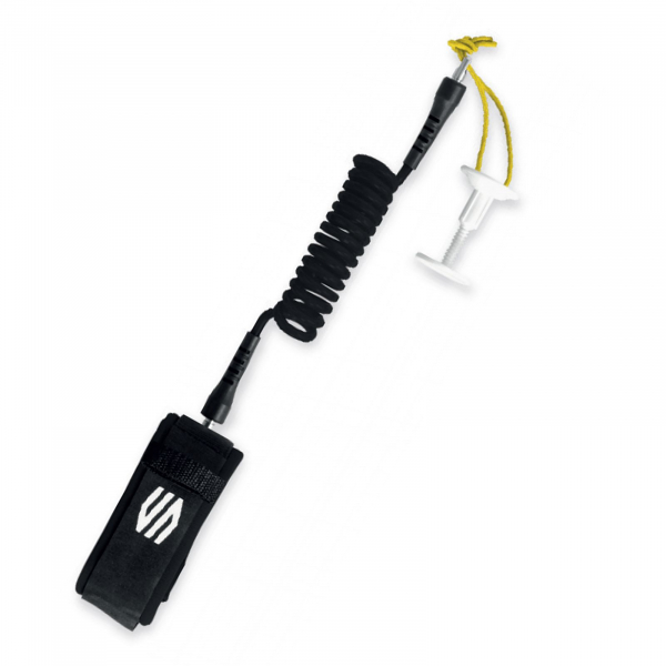 SNIPER Bodyboard Spiral Wrist Leash Deluxe Schwarz