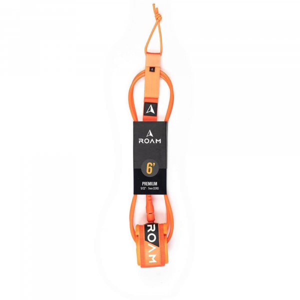 ROAM Surfboard Leash Premium 6.0 183cm 7mm Orange