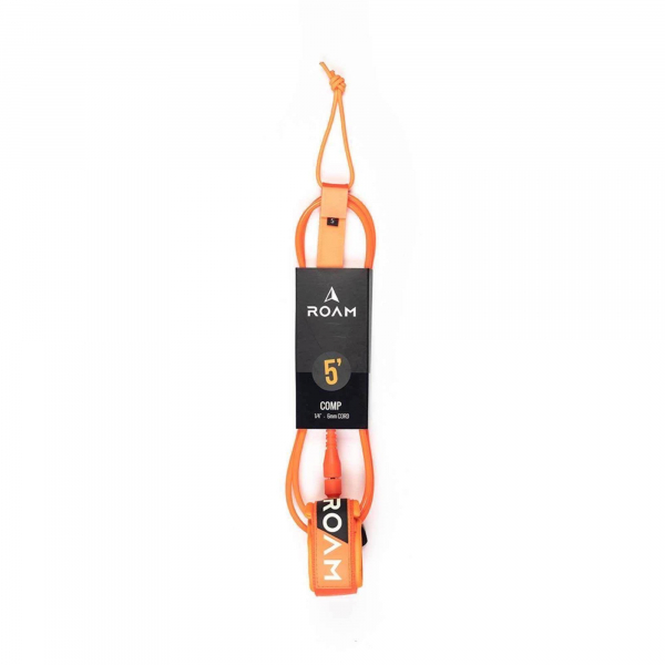 ROAM Surfboard Leash Comp 5.0 152cm 6mm Orange
