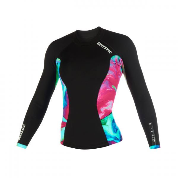Mystic Diva Neoprene Rashvest long sleeve 2mm Women Aurora 2019 Front