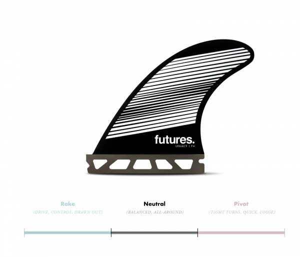 FUTURES Thruster Fin Set F4 Honeycomb Legacy neutral