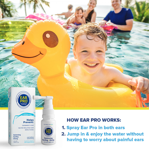 Ear Pro Spray de protection des oreilles pour les sports aquatiques