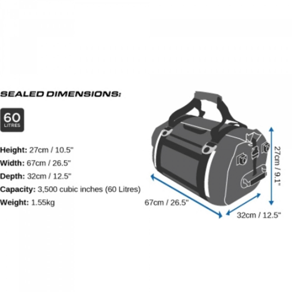 OverBoard Waterproof Duffel Bag Pro 60 L Blue