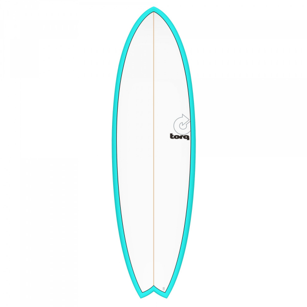 Surfboard TORQ Epoxy TET 5.11 MOD Fish Blau Pinlin