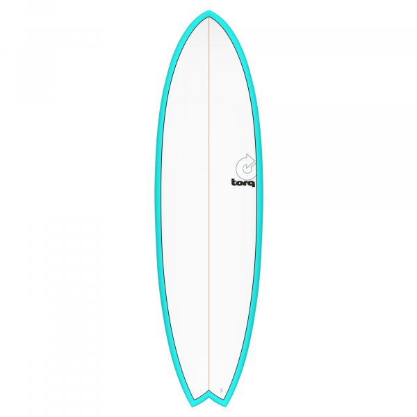 Surfboard TORQ Epoxy TET 6.3 MOD Fish Blau Pinline