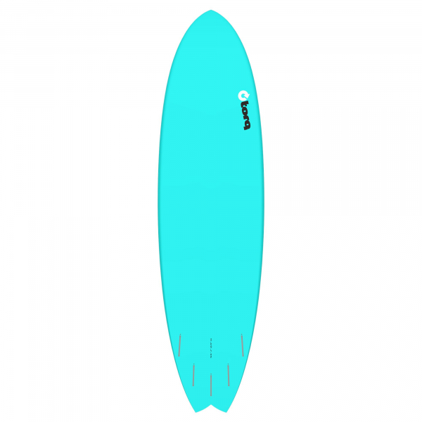 Surfboard TORQ Epoxy TET 7.2 MOD Fish Blau Pinline