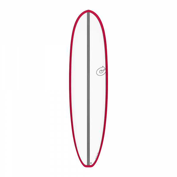 Surfboard TORQ Epoxy TET CS 7.4 V+ Fun Carbon Rot