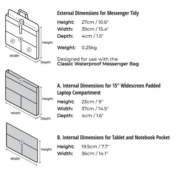 OverBoard Laptop Tablet Organizer M for Backpacks