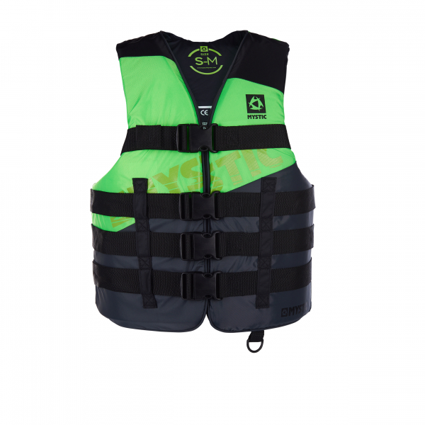 Mystic Rental Wake Floatation vest Frontzip Unisex Black 2019 Front