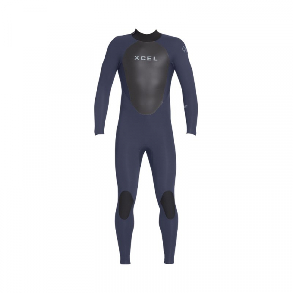 Xcel Axis OS Neoprenanzug 5/4mm Backzip Männer Slate Black Vorderansicht
