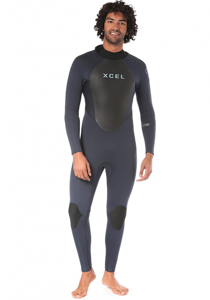Xcel Axis OS Neoprenanzug 5/4mm Backzip Männer Slate Black Vorderansicht 1