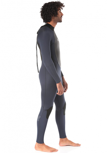 Xcel Axis OS Neoprenanzug 5/4mm Backzip Männer Slate Black Seitenansicht