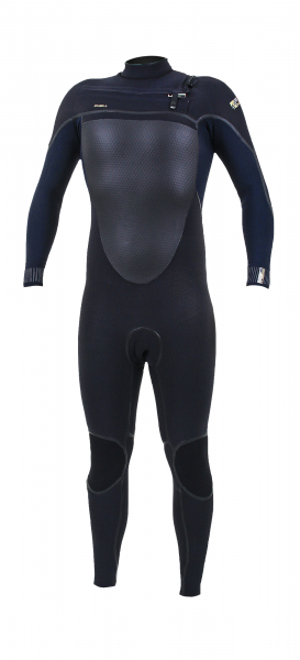 O'Neill Psycho Tech Neoprenanzug 4/3+ Chestzip Männer Schwarz/Abyss