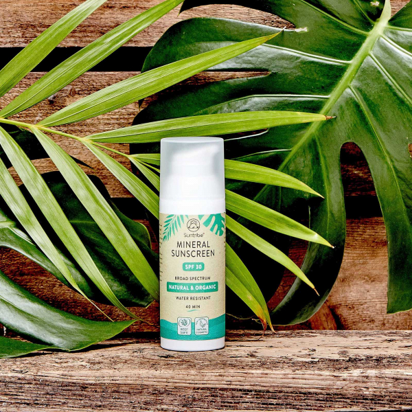 Suntribe Protezione solare minerale completamente naturale per il corpo e il viso SPF 30 50ml