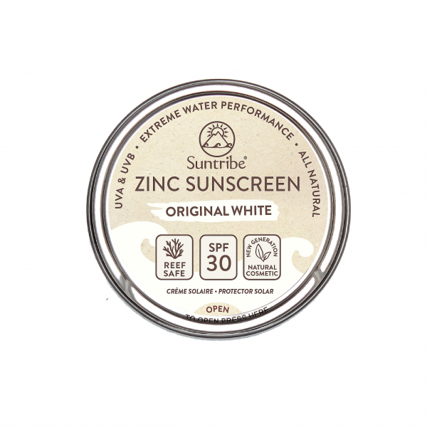 Suntribe All Natural Face & Sport Zinc Sunscreen SPF 30 45g ORIGINAL WHITE