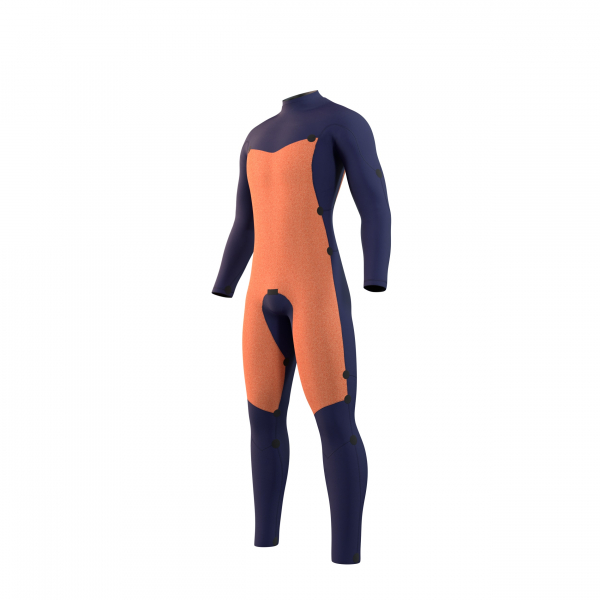 Mystic Star Double Wetsuit 5/3mm Front Zip Men Black
