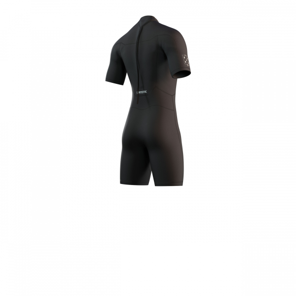 Mystic Brand Flatlock Shorty 3/2mm Back-Zip Men Black