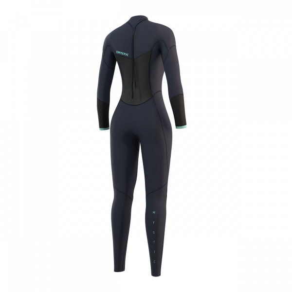 Mystic Brand Wetsuit 3/2mm Back-Zip Flatlock Women Night Blue