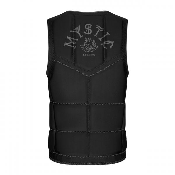 Mystic The Dom Impact Vest Wake Front Zip Men Black