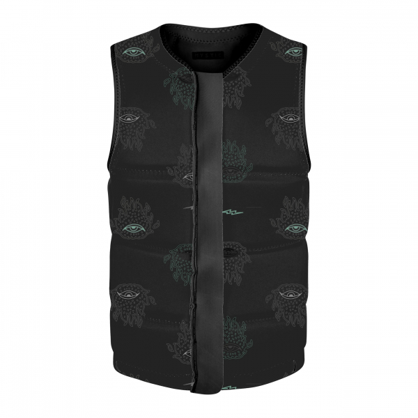 Mystic The Dom Impact Vest Wake Front Zip Men Black