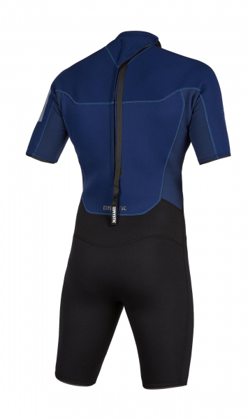 Mystic Brand Shorty Wetsuit 3/2 Backzip Flatlock Men Navy