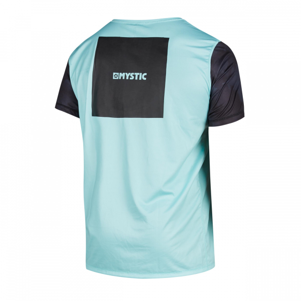 Mystic Majestic Manica Corta Quickdry Uomo Nero/Menta