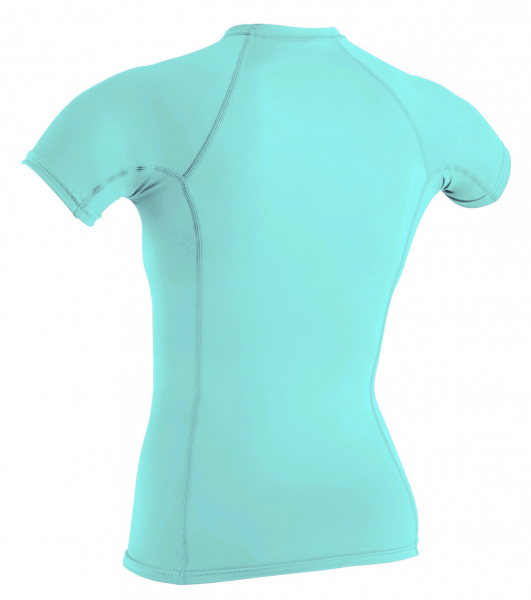 O'Neill Basic Skins Kurzarm Rash Guard Frauen Light Aqua