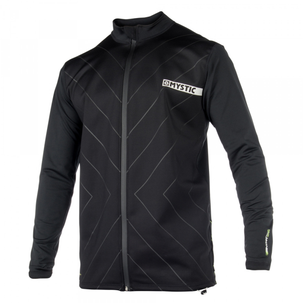 Mystic Bipoly Jacket Black Front view