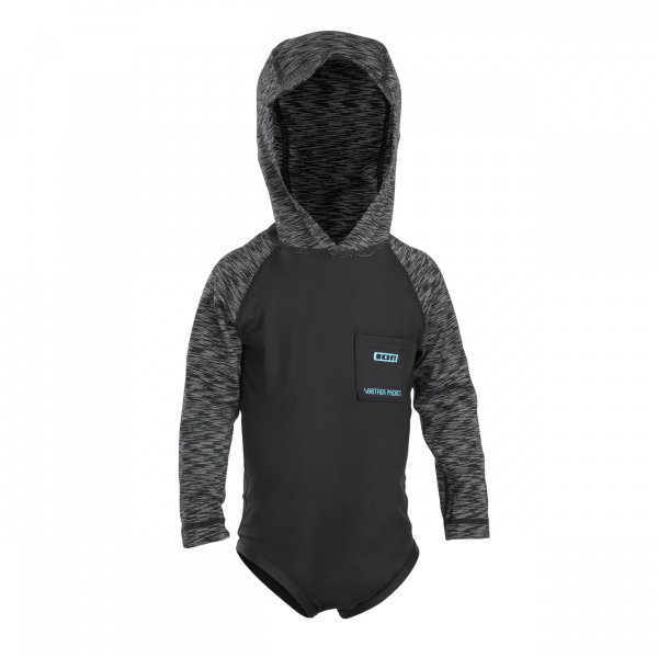 ION Toddler Capucha Rashguard Manga Larga Hombre negro melange