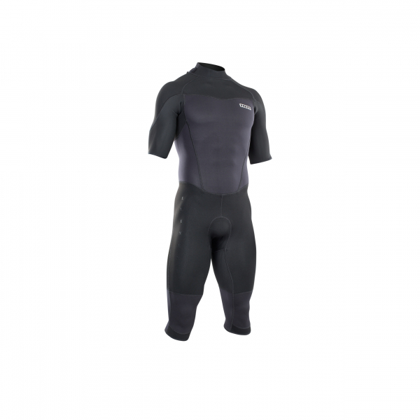 Traje de neopreno ION Element Overknee Manga corta 3/2mm Cremallera dorsal Hombre negro