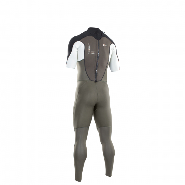 ION Element Steamer Neoprenanzug Kurzarm 2/2mm Back-Zip Männer dark olive/white/black
