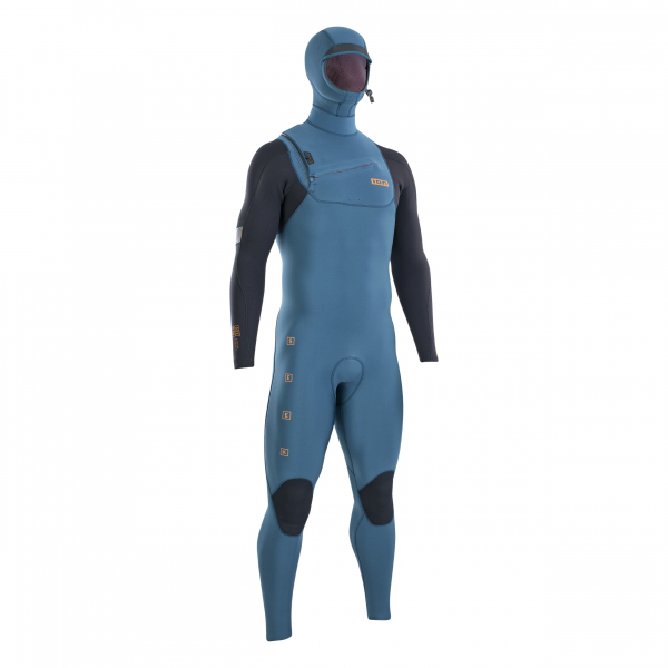 ION Seek Amp Neoprenanzug Hood 6/5 mm Front-Zip Herren petrol
