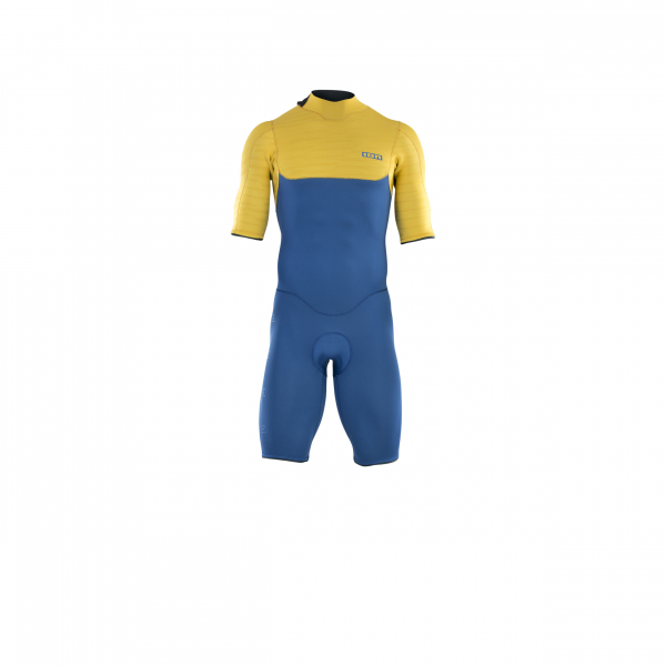 ION Seek Core muta shorty manica corta 2/2 mm zip posteriore uomo sbiadita blu