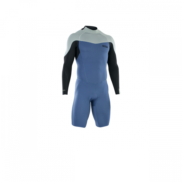 ION Muta Element manica corta 2/2 mm zip posteriore uomo cascata blu