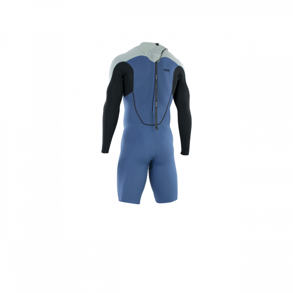 ION Muta Element manica corta 2/2 mm zip posteriore uomo cascata blu