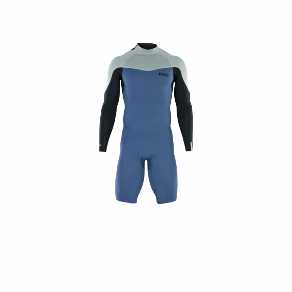 ION Muta Element manica corta 2/2 mm zip posteriore uomo cascata blu