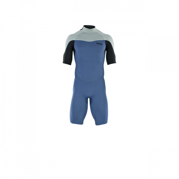 ION Element muta corta manica lunga 2/2 mm zip posteriore uomo cascade blu