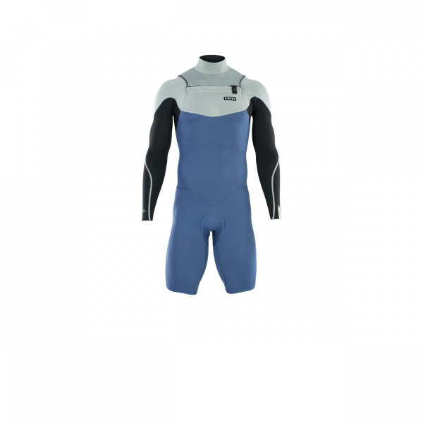 ION Element Neoprenanzug Shorty Langarm 2/2 mm Front-Zip Herren cascade-blau