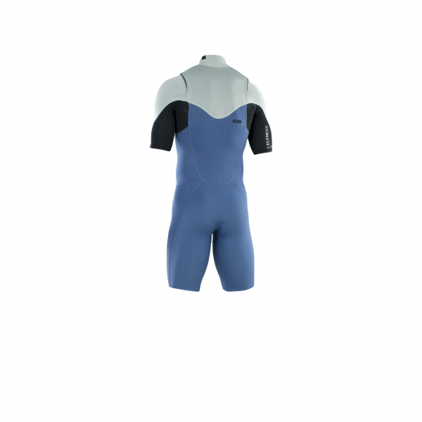 ION Element wetsuit shorty short sleeve 2/2 mm front zip men cascade-blue