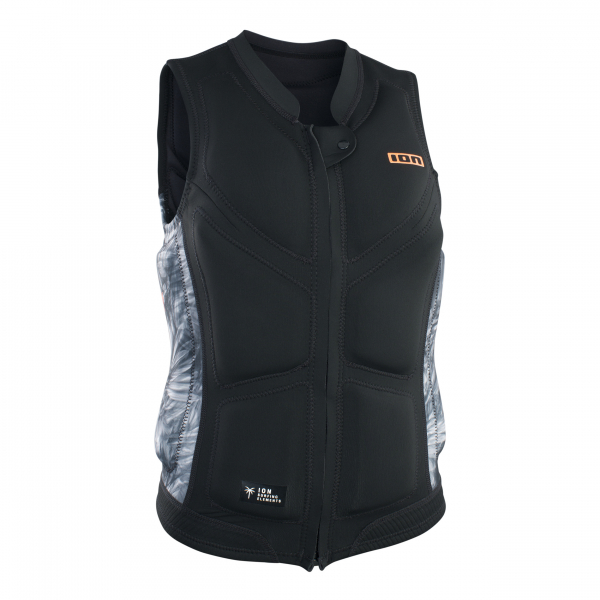 ION Lunis gilet antiurto con zip frontale donna nero