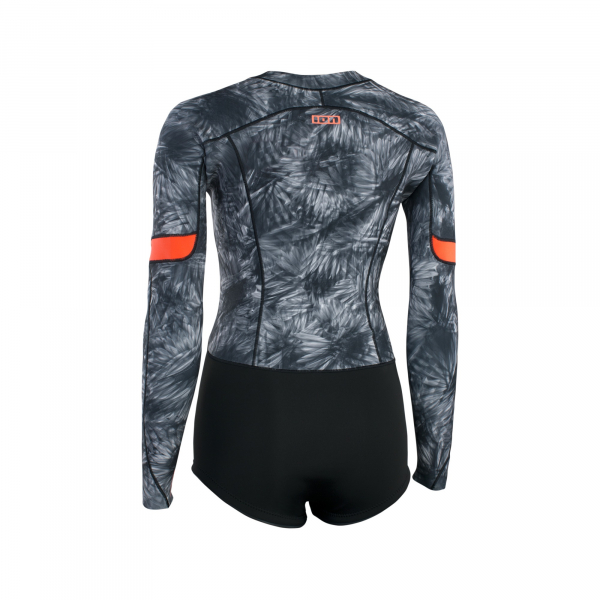 ION Amaze Hot Shorty 1.5 LS Front-Zip Frauen Black-Flowers