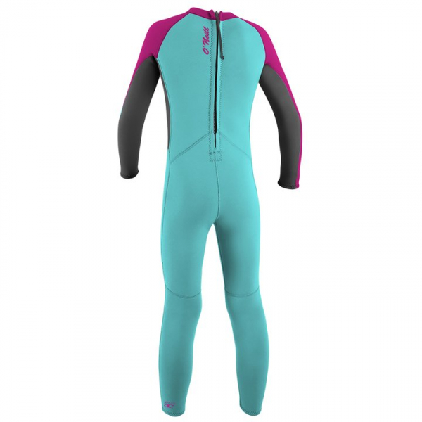 O'Neill Reattore 2 Reactor-2 Muta 2mm Backzip Toddler Girls Aqua