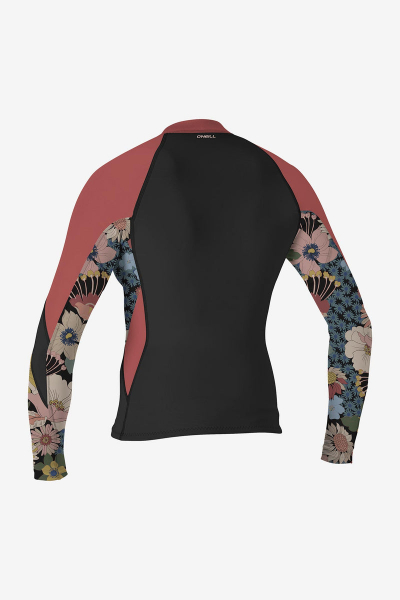 O'Neill Bahia Jacke 1/0,5 mm Full-Zip Frauen Schwarz/Twiggy/Tearose