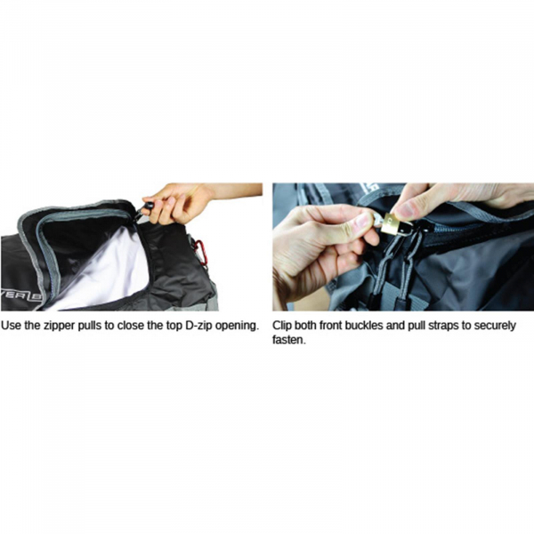 OverBoard wasserdichte Duffel Bag 90 Lit ADV Weiss