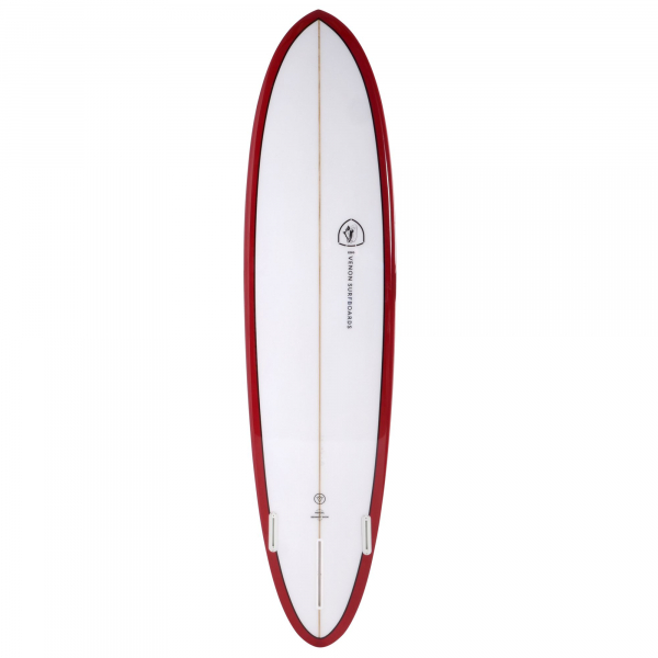 Surfboard VENON Egg 7.6 Pinline Red