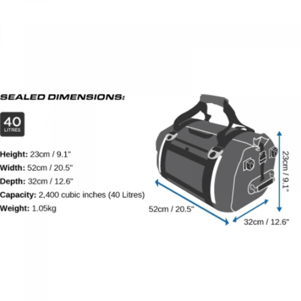 OverBoard Waterproof Duffel Bag Sports 40 L Blue