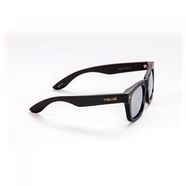mawaii Gafas de sol de bambú Iraira Ao Negro Plata