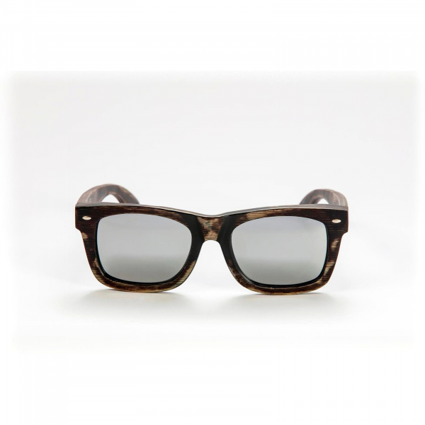 mawaii Gafas de sol de bambú Timu Marrón Plata