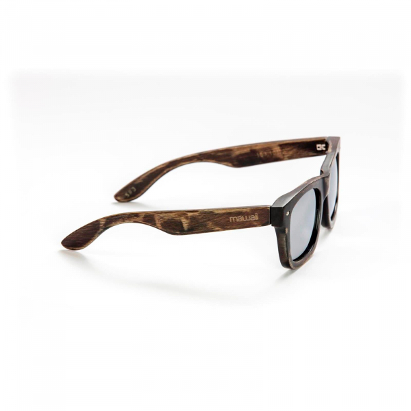 mawaii Gafas de sol de bambú Timu Marrón Plata