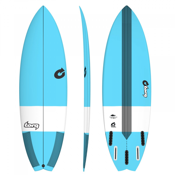 Surfboard TORQ Epoxy TEC Performance Fish 6.6 blue